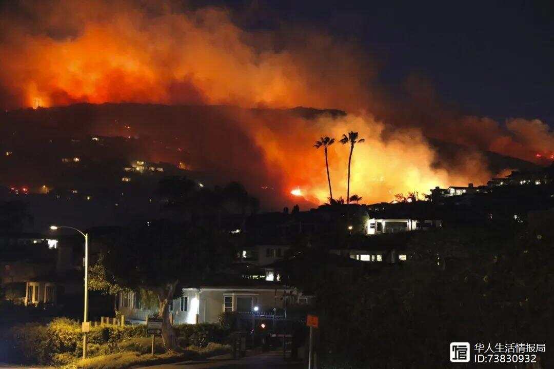 山火肆虐下的加州州長，接受采訪時(shí)的淚目瞬間